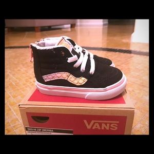 Vans Toddler Sk8-Hi Zip (Mermaid) Rainbow/Gold